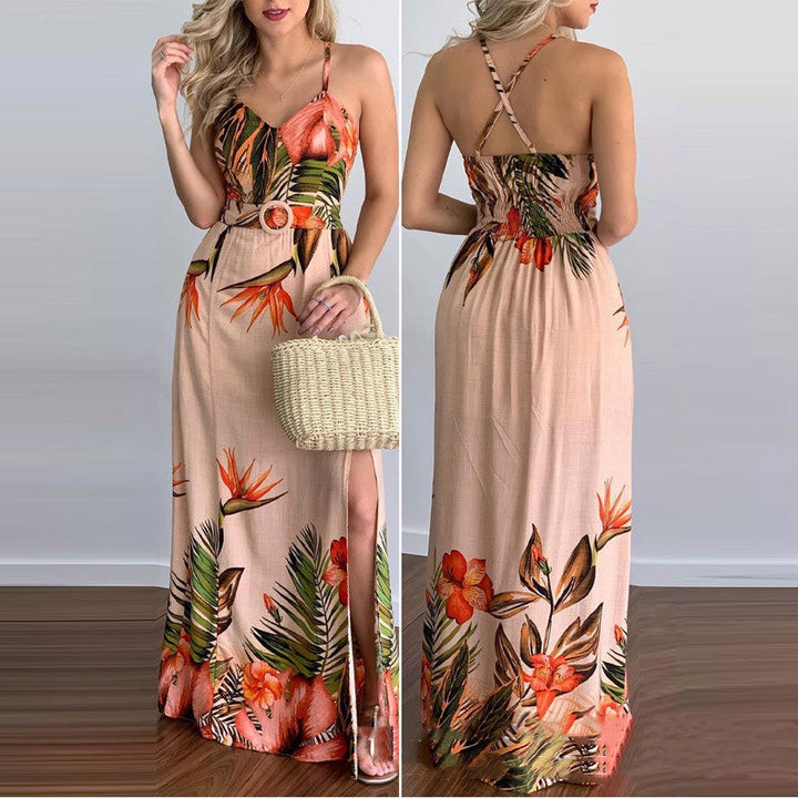 Georgia Blackwood | Floral Halter Races Dress For Women