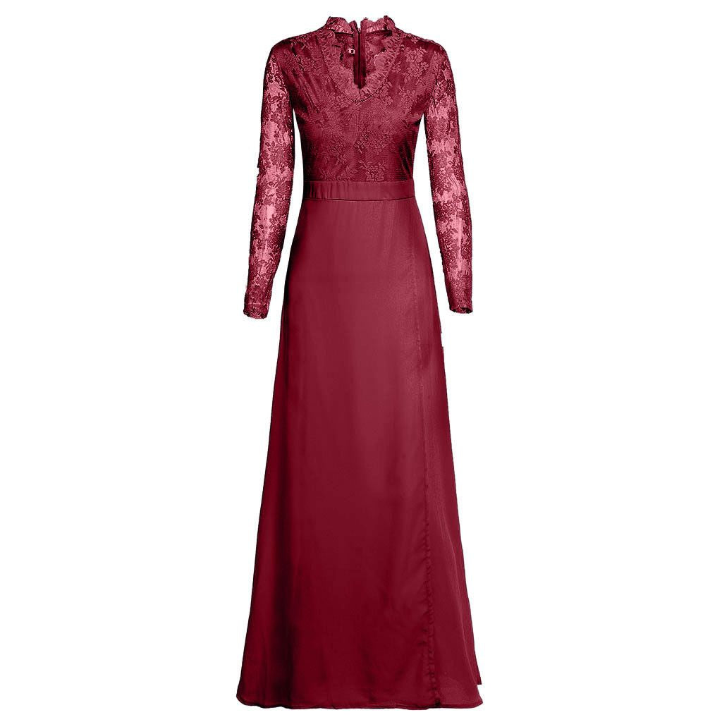 Amelia Clarke | Elegant Lace Maxi Dress For Women