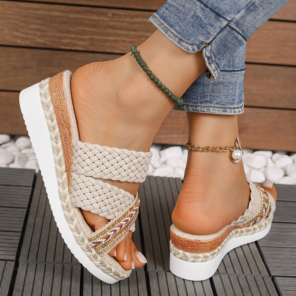 Colette | Women’s Woven Sandals with Braided Straps