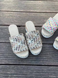 Solari | Women’s Woven Wedge Sandals with Cushioned Insole