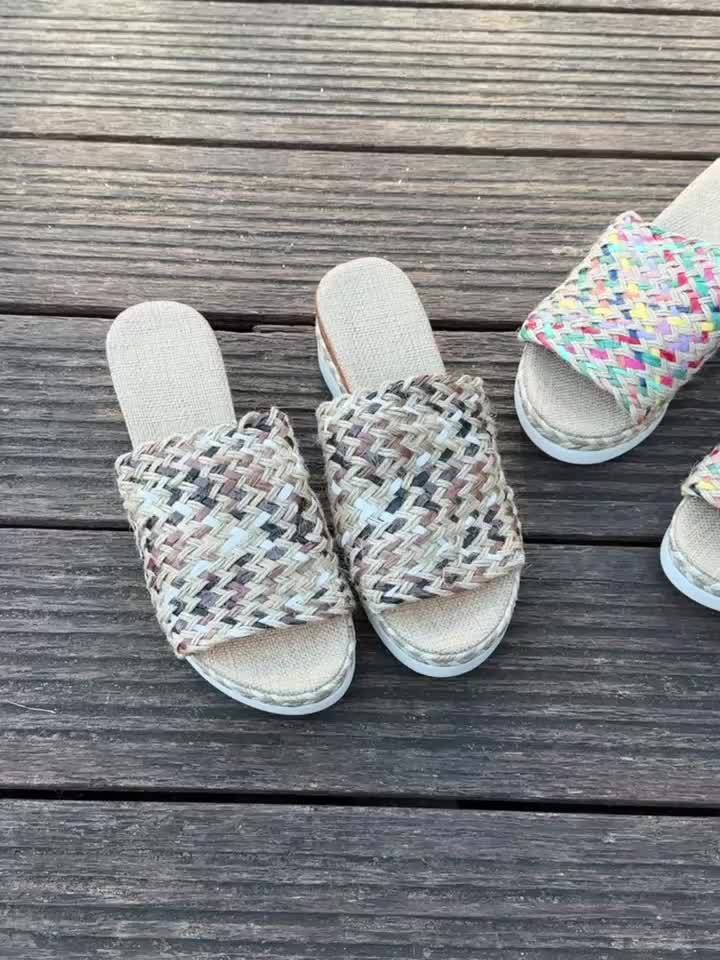 Solari | Women’s Woven Wedge Sandals with Cushioned Insole