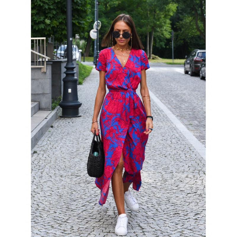 Grace Anderson | Wrap V-Neck Summer Dress For Women