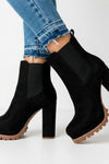 Vivienne Sinclair | Platform Heel Ankle Boots For Women