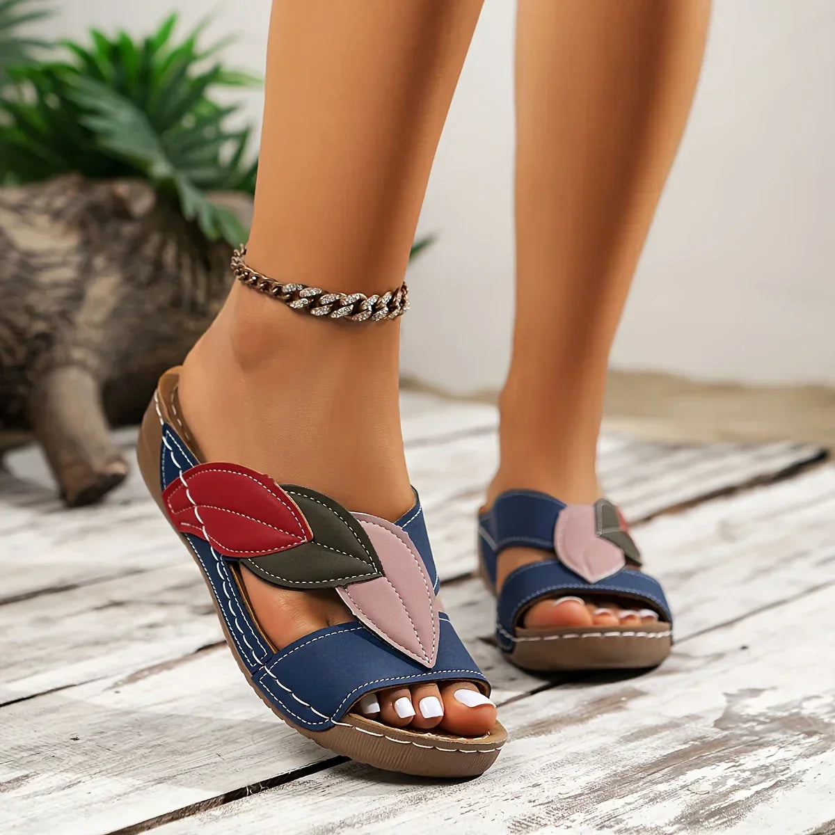 Bella | Women’s Wedge Sandals with Slip-On Design