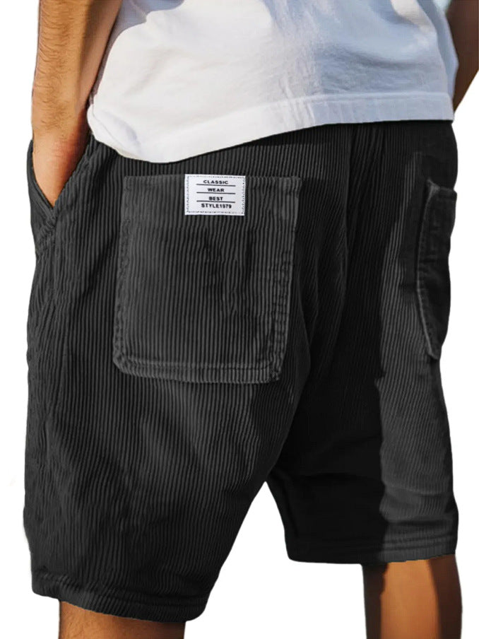 Callan Ridgeway | Corduroy Multi-Pocket Shorts For Men