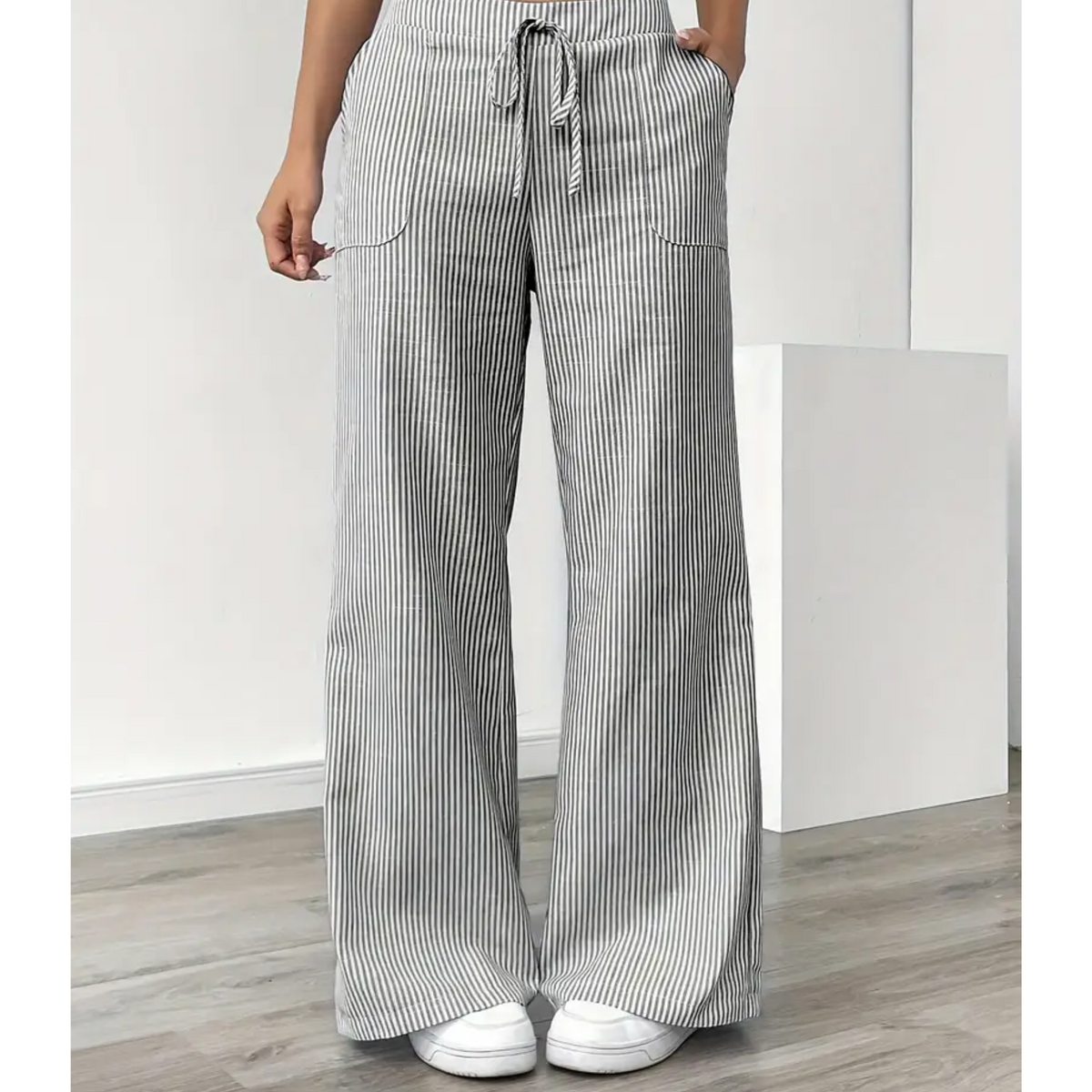 Amber | Women’s Striped Pant with Pockets