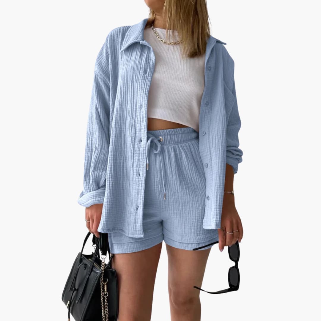 Rosalie | Women’s Casual Two Piece Set with Shorts