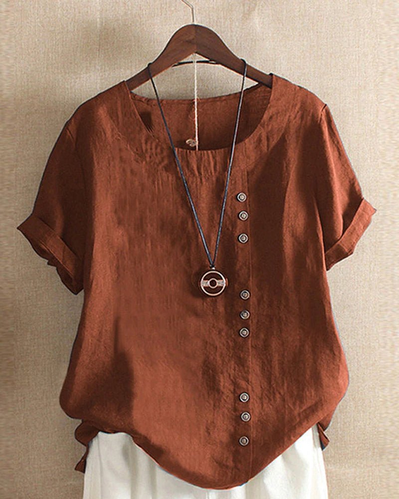 Hana | Women’s Top with Button Front