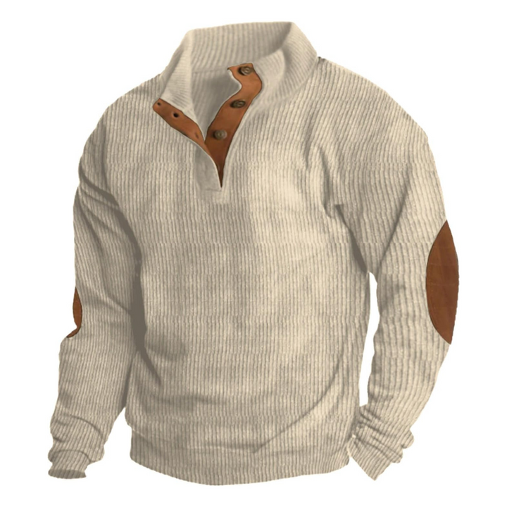 Lachlan Bennett | Corduroy Quarter-Button Sweatshirt For Men