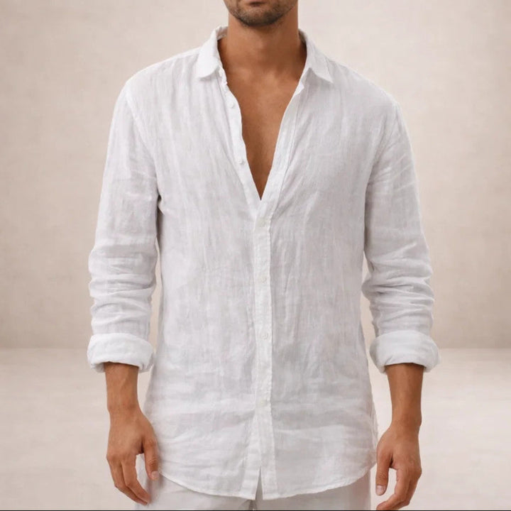 Ethan Bennett | Linen Button-Down Shirt For Men
