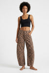 Leilani Monroe | Leopard Print Barrel Jeans For Women
