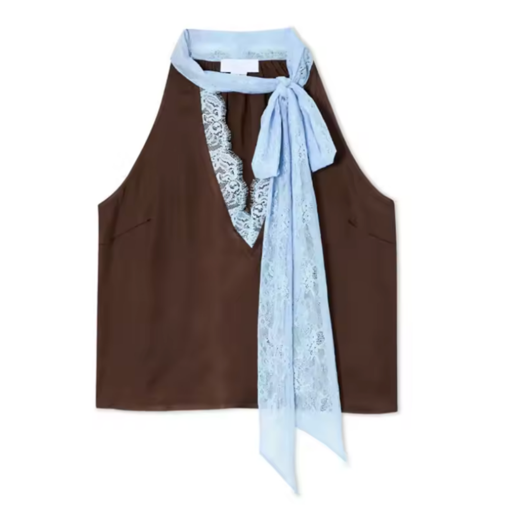 Mabel | Women’s Lace Panel Top with Lace Detailing