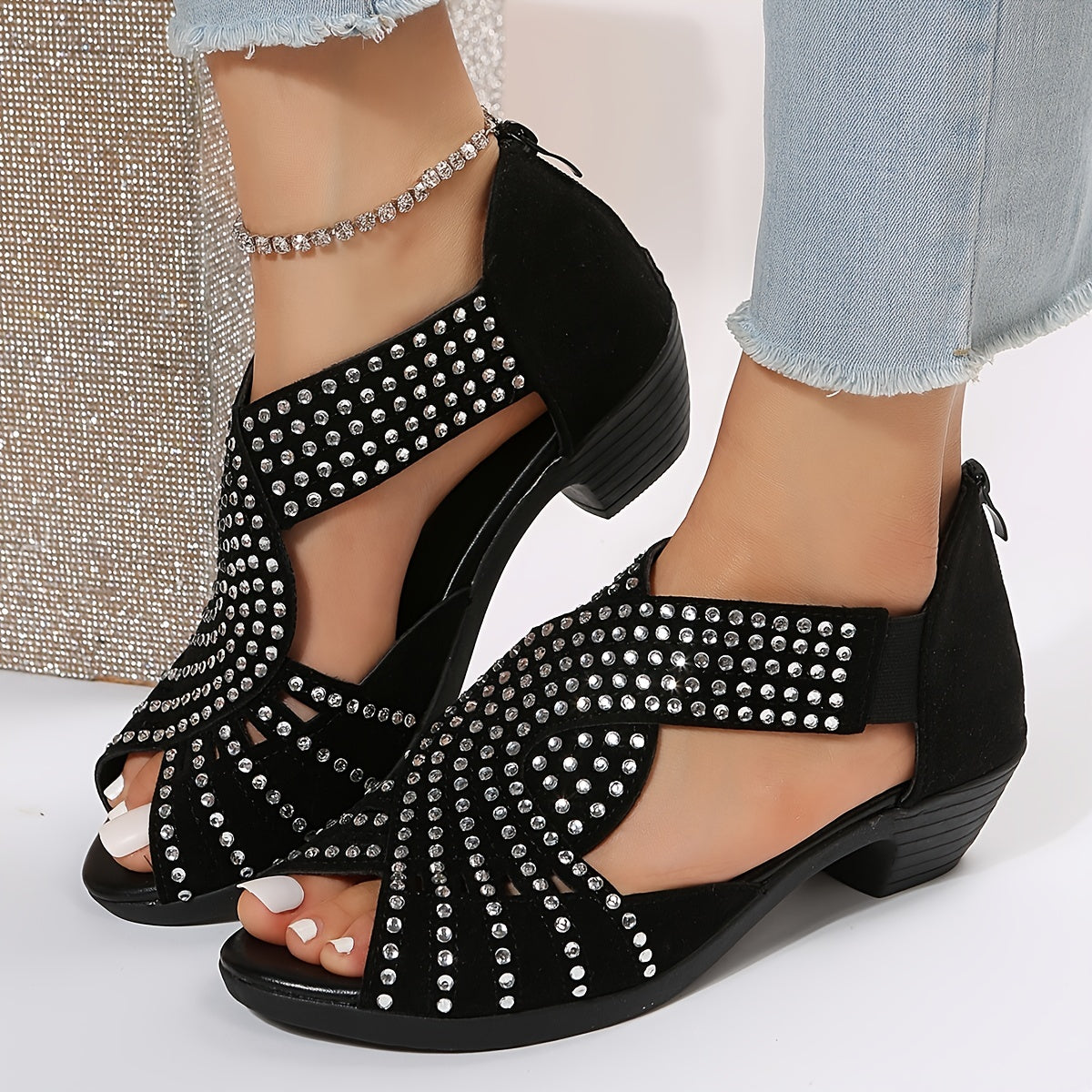 Zayla | Women’s Sparkle Sandals with Subtle Sparkle Detailing