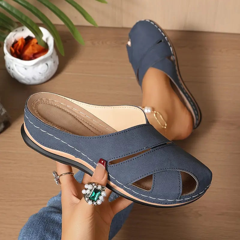 Tereza | Women’s Breathable Round Toe Sandal with Cushioning