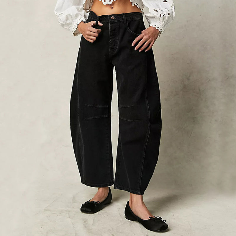 Sienna Barrett | Wide-Leg Straight Trousers For Women