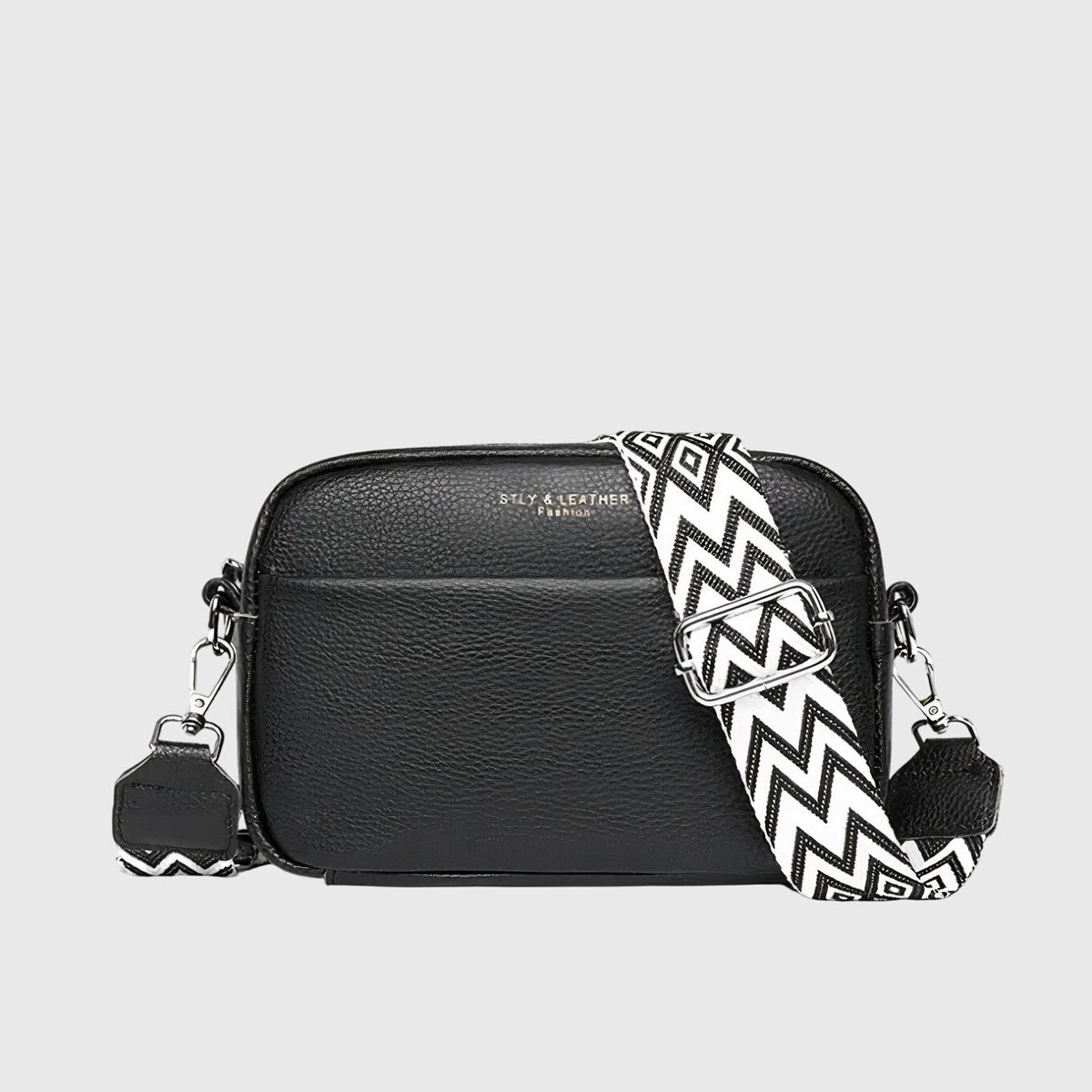 Giulia | Women’s Leather Shoulder Bag with Wide Strap