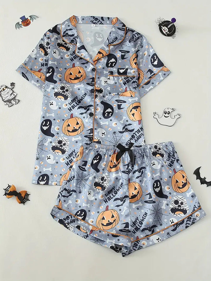 Spooky Pumpkin | Halloween Pyjama Set For Women