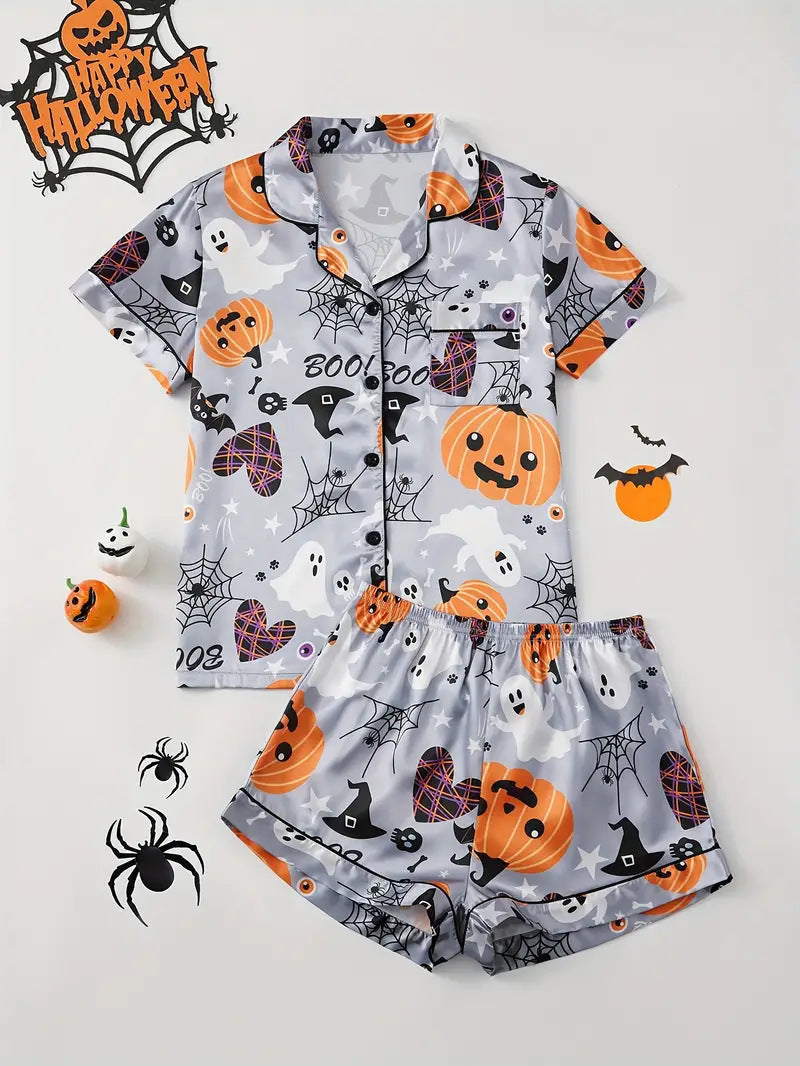 Spooky Pumpkin | Halloween Pyjama Set For Women