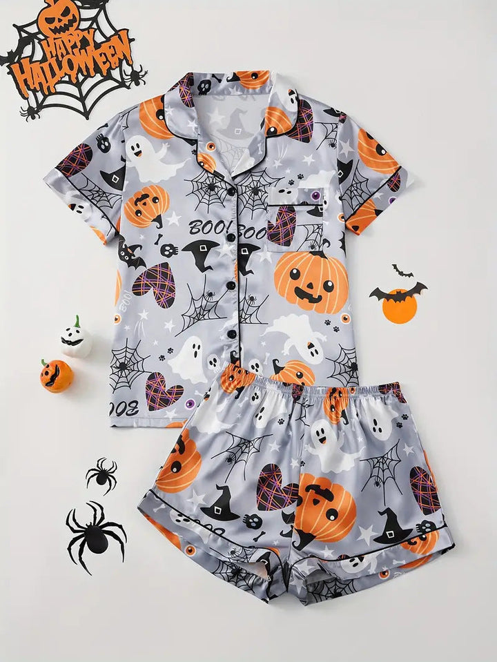Spooky Pumpkin | Halloween Pyjama Set For Women