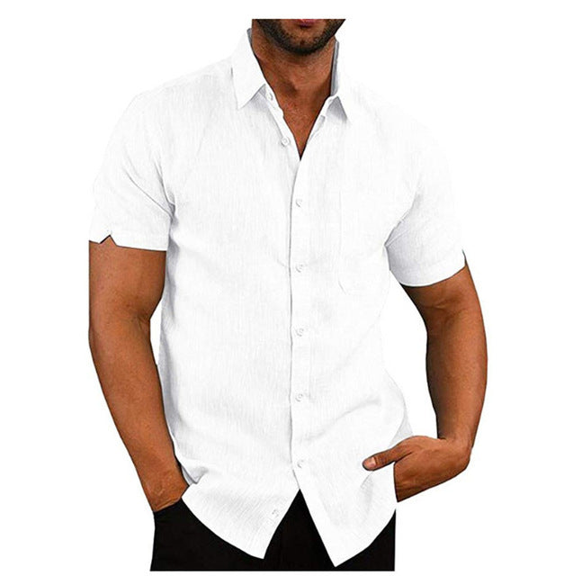 Ryan Sinclair | Short Sleeve Linen Shirt For Men