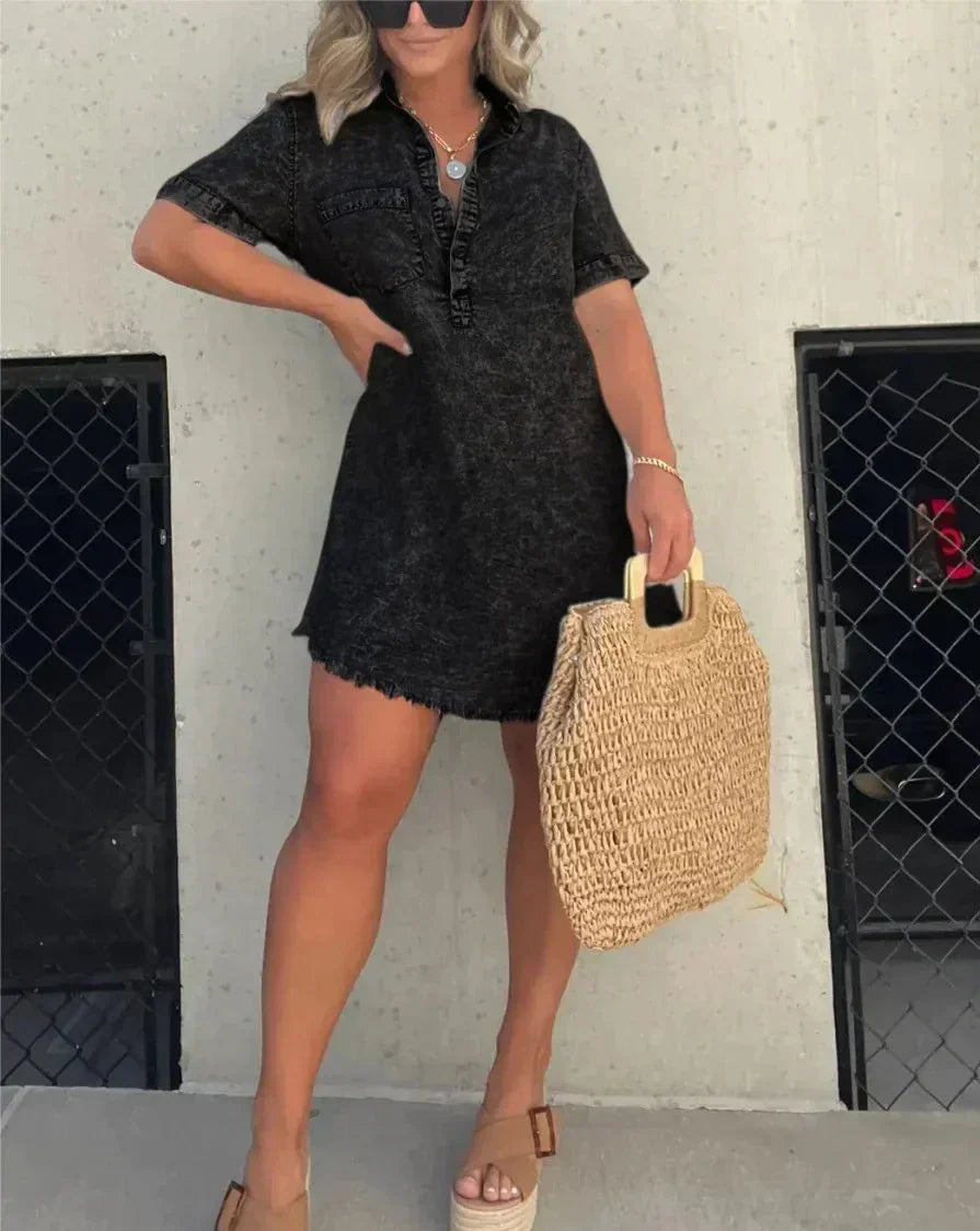 Vera | Women’s Shirt Dress with Button Front