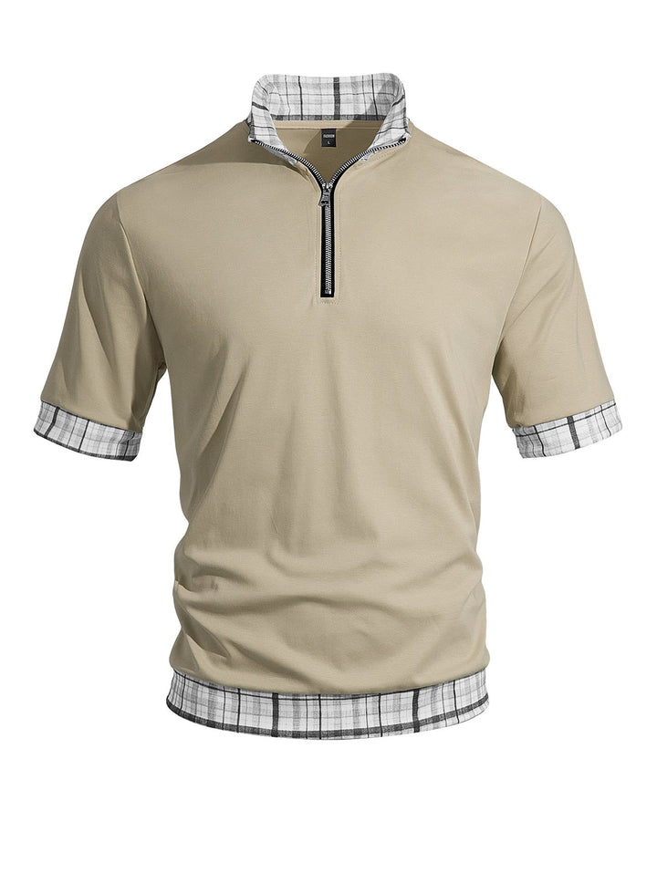 Benjamin Foster | Half-Zip Polo Shirt For Men