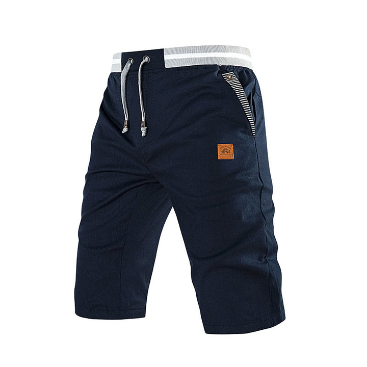 Callan Ashby | Cotton Cargo Cropped Shorts For Men