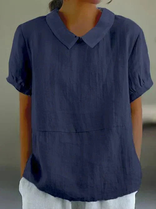 Bea | Women’s Collared Top with Relaxed Fit