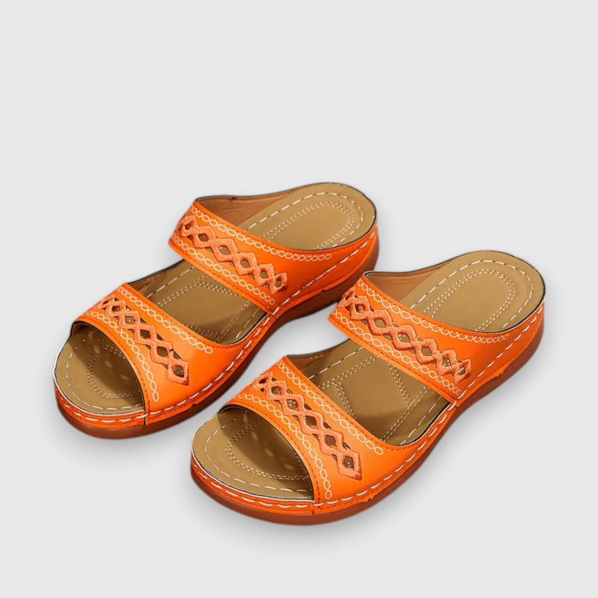 Luma | Women’s Duo Panel Sandals with Cushioned Sole