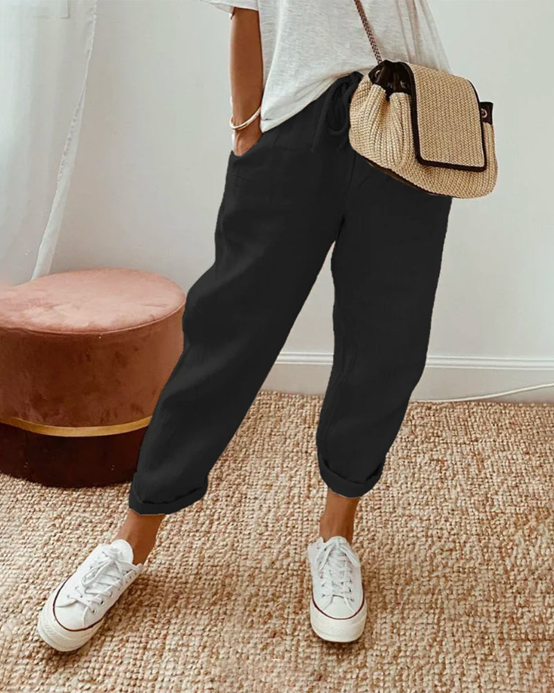 Remy | Women’s Casual Waistband Trousers with Comfort Stretch