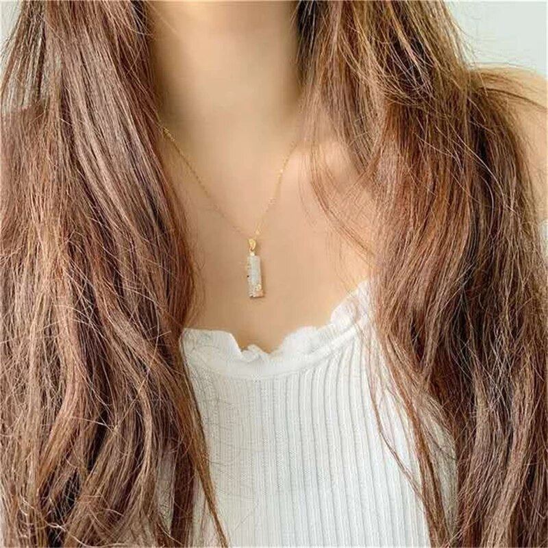 Kimber |  Women’s Elegant Amulet Necklace with Crystal Charm
