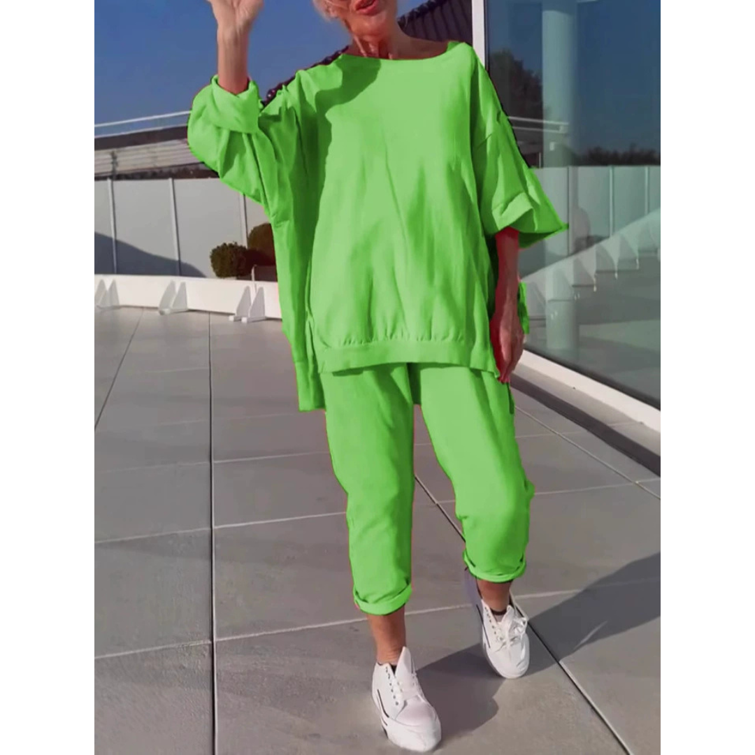 Gilda | Women’s Relaxed Loungewear Set with Draped Silhouette