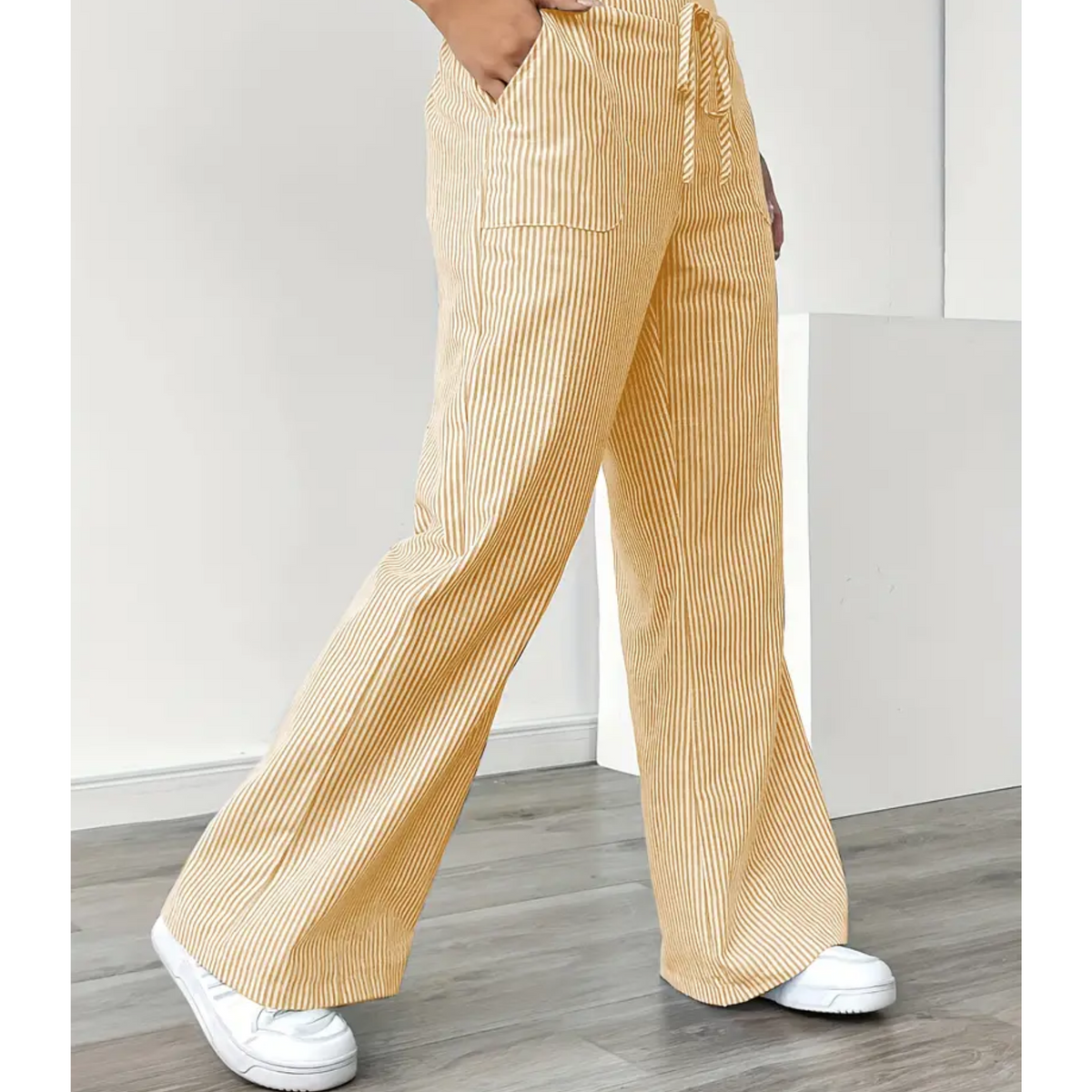 Amber | Women’s Striped Pant with Pockets