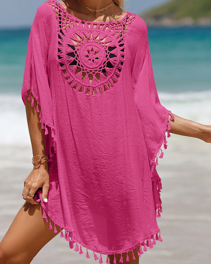 Chrissy | Women’s Crochet Beach Cover-Up with Flowing Silhouette
