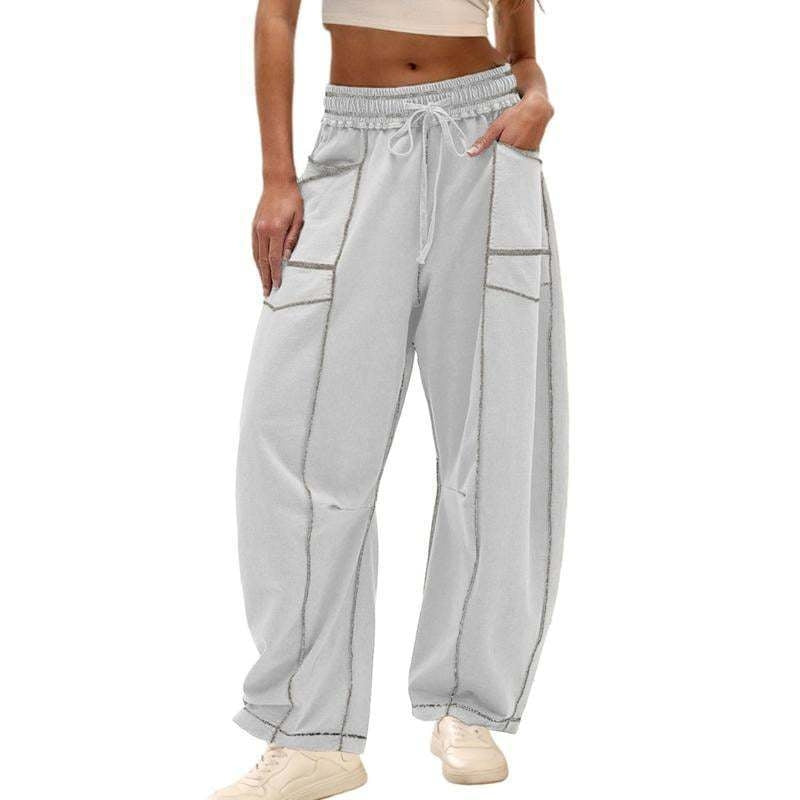 Vera | Women's Wide-Leg Cargo Pants with Drawstring Waist