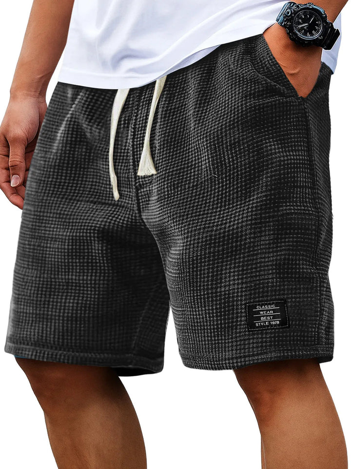 Corey Whitworth | Waffle-Knit Casual Shorts For Men