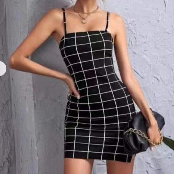 Scarlett Hollis | Plaid Bodycon Mini Dress For Women