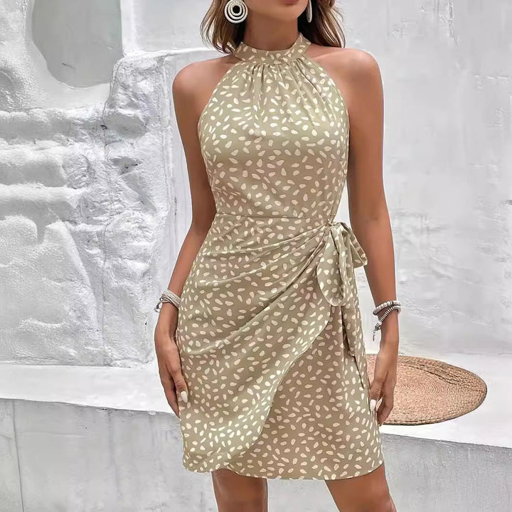 Phoebe Walker | Printed Summer Dress With Tied-Waist Design For Women