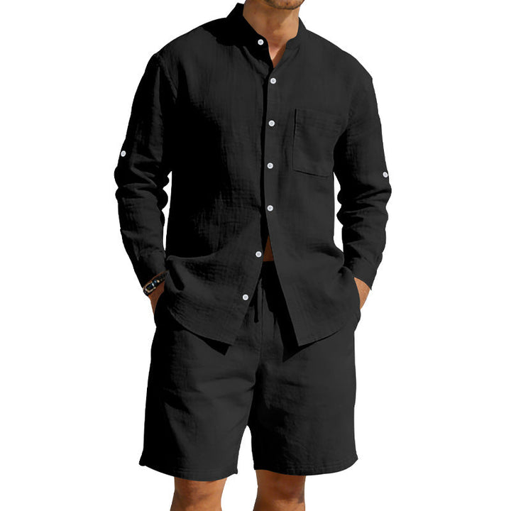 Hugh Barrett | Linen Shirt And Shorts Set For Men