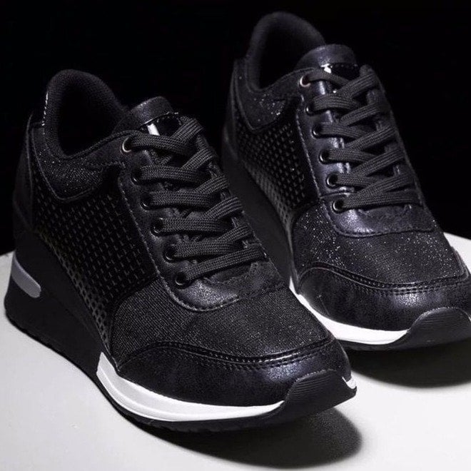 Lexi | Women’s Wedge Trainers with Perforated Detail