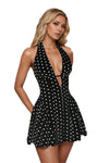 Lucy Wright | Polka Dot Halter Mini Dress For Women