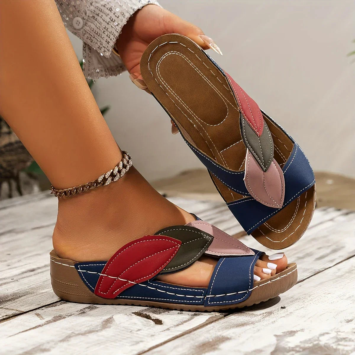 Bella | Women’s Wedge Sandals with Slip-On Design