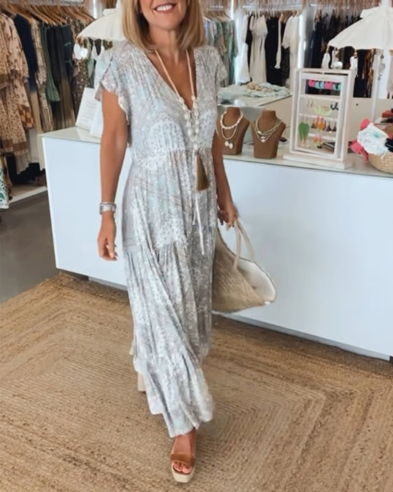 Charlotte | Women’s Elegant V-Neck Dress with Smoothing Fit