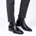 Alessio Romano | Minimalist Leather Chelsea Boots For Men
