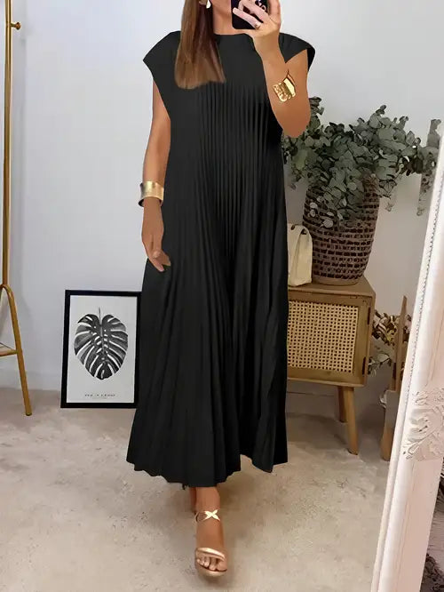 Simone | Women’s Lightweight Pleated Dress with Graceful Movement