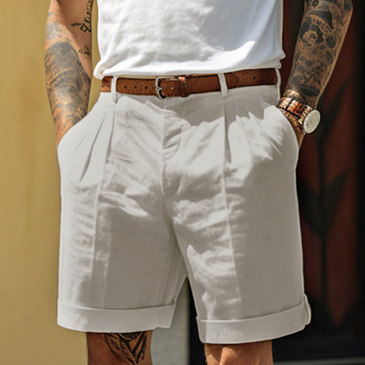 Corey Ashworth | Linen Blend Shorts For Men