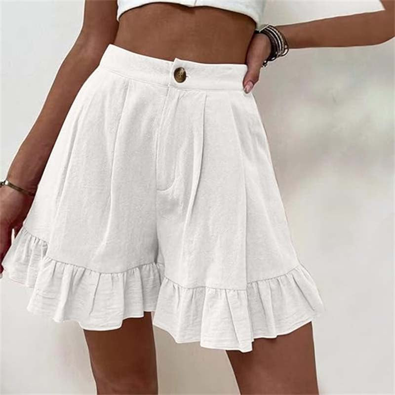 Donna | Women’s Breezy Shorts with Ruffle Hem