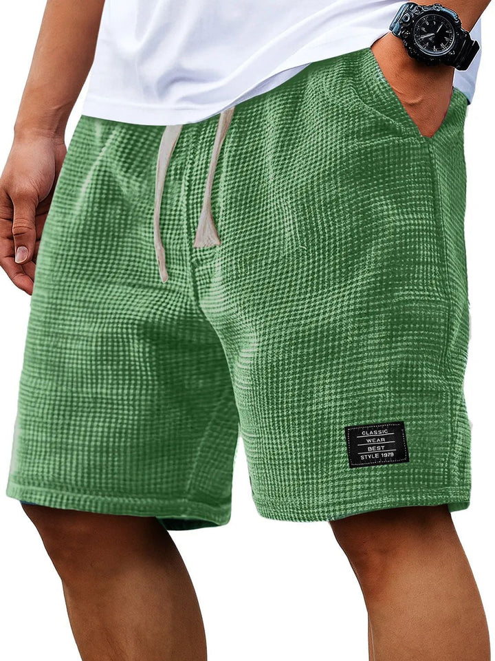 Corey Whitworth | Waffle-Knit Casual Shorts For Men