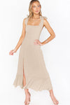 Isabelle Ryan | Ruffled Summer Dress With Lace-Up Detail For Women