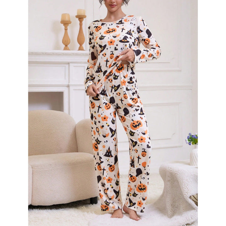 Spooky Hollow | Pumpkin Ghost Halloween Pyjamas For Women
